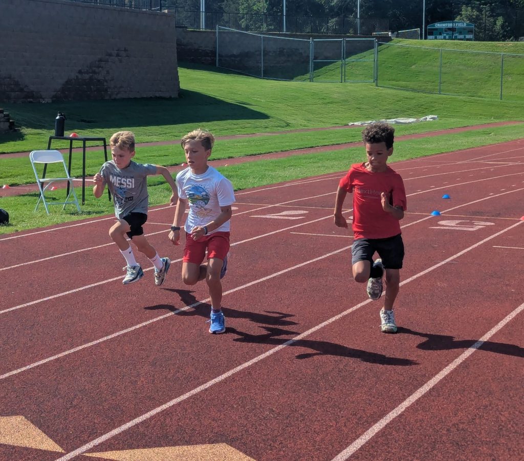 Flow Motion youth Athletes running track